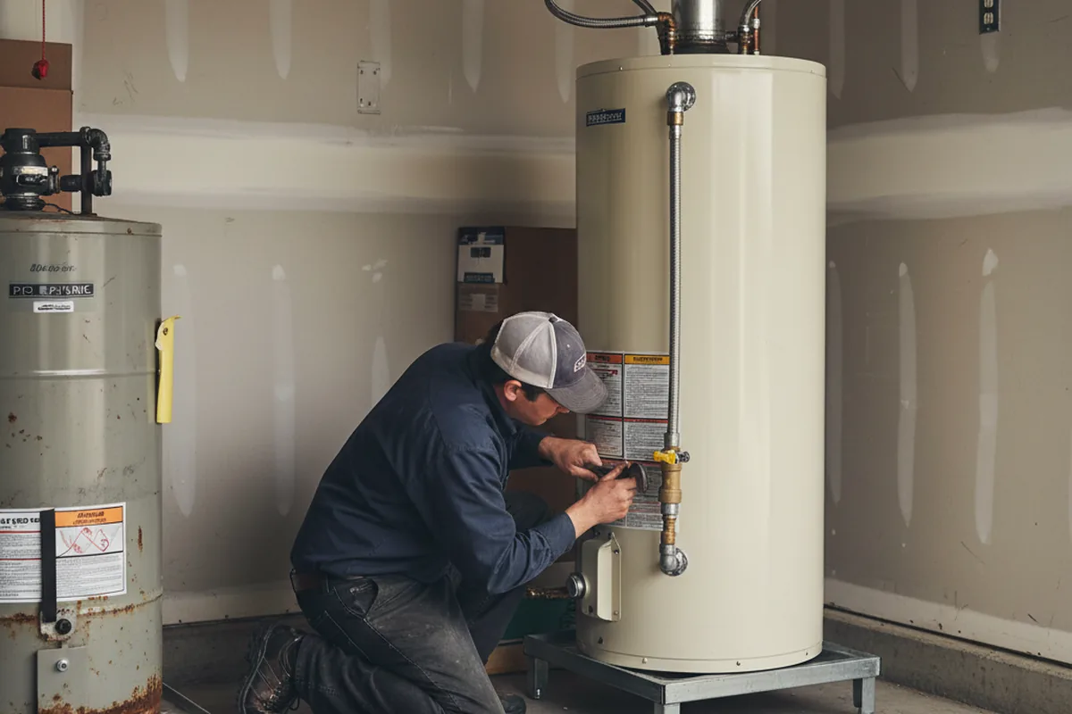 Water heater and shutoff valve replacement in Grubville